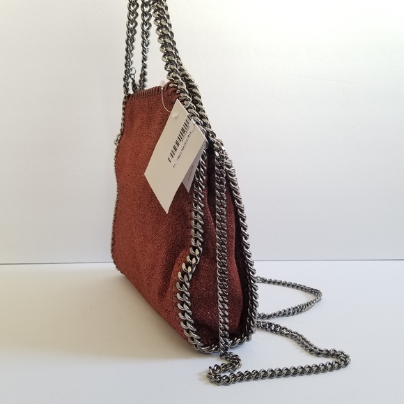 Stella McCartney Lurex Falabella Three Chain Crossbody Bag - Picture 2 of 13
